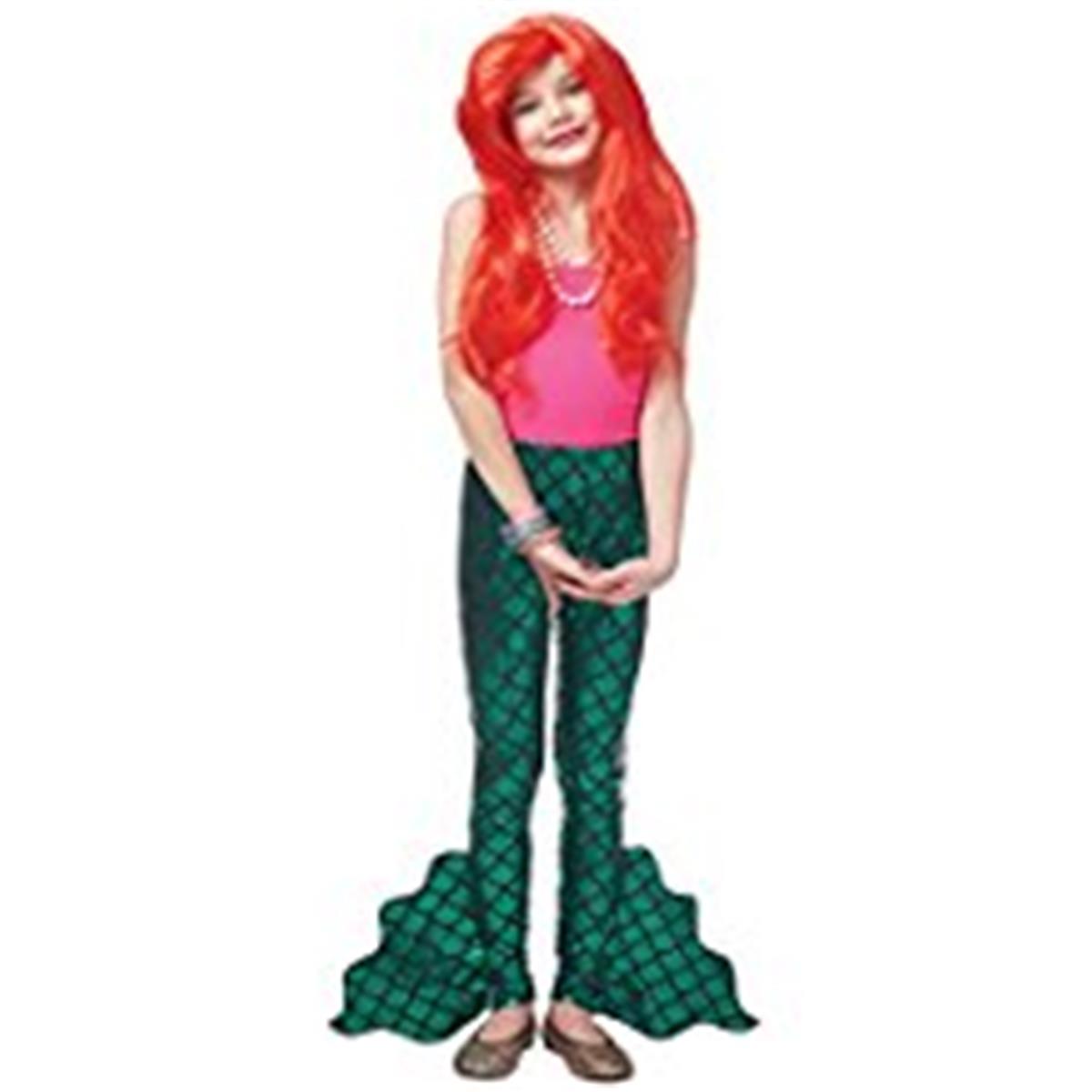 32109-s Child Pants Mermaid, Green - Small
