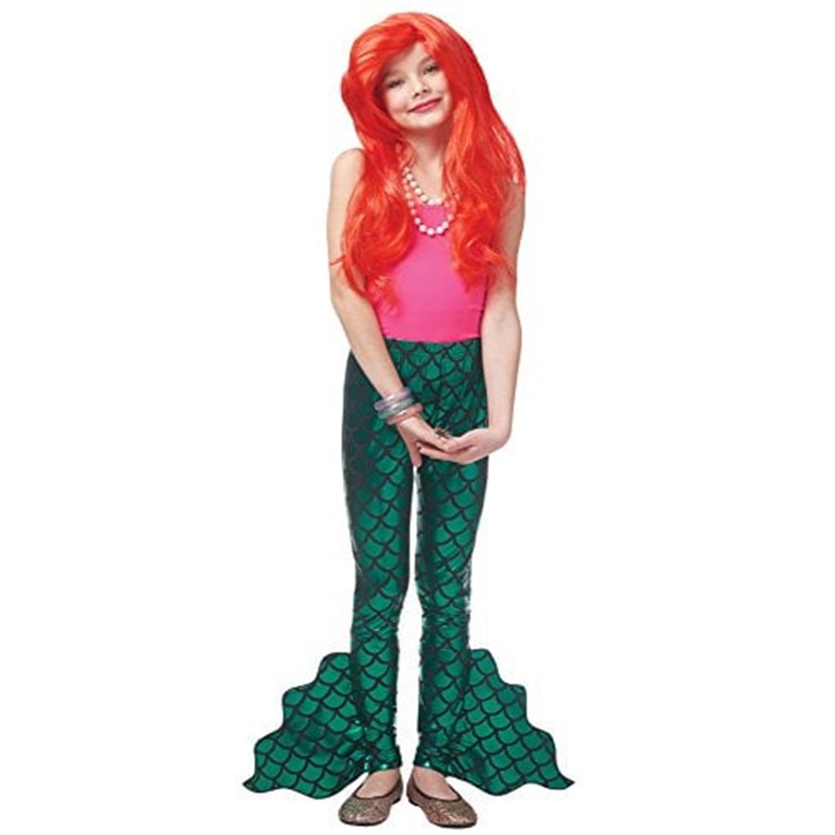 32109-m Child Pants Mermaid, Green - Medium