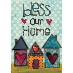 3097fl Bless Our Home Double Sided House Flag