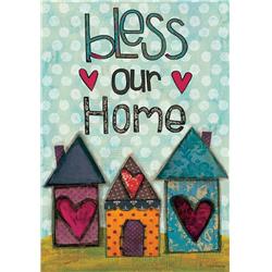 3097fm Bless Our Home Double Sided Garden Flag