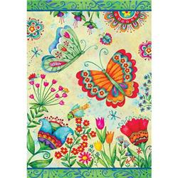 3108fl Butterfly Fun Double Sided House Flag