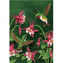 3115fm Hummers Haven Double Sided Garden Flag
