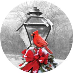 3875mg 6 In. Round Cardinal Lamp Post Accent Magnet