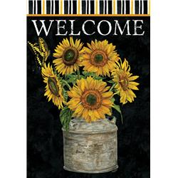 4100fl 28 X 40 In. Sunflower Stripes Double Sided House Flag