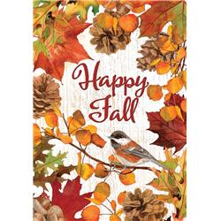 4102fl 28 X 40 In. Leaves & Pinecones Double Sided House Flag