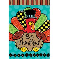 4117fl 28 X 40 In. Whimsy Turkey Double Sided House Flag