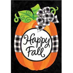 4139fl 28 X 40 In. Gingham Pumpkin Double Sided House Flag