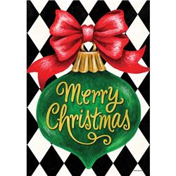 4146fm 12 X 18 In. Merry Christmas Ornament Double Sided Garden Flag