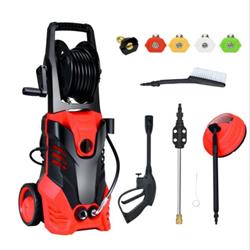 Electric High Pressure Washer - Red - 3000 PSI - Includes Patio Cleaner