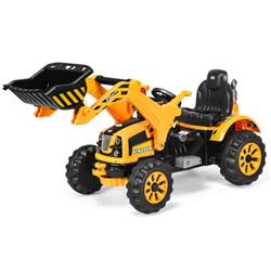 TY327431YE 12V Battery Powered Kids Ride on Dumper Truck Toys, Yellow