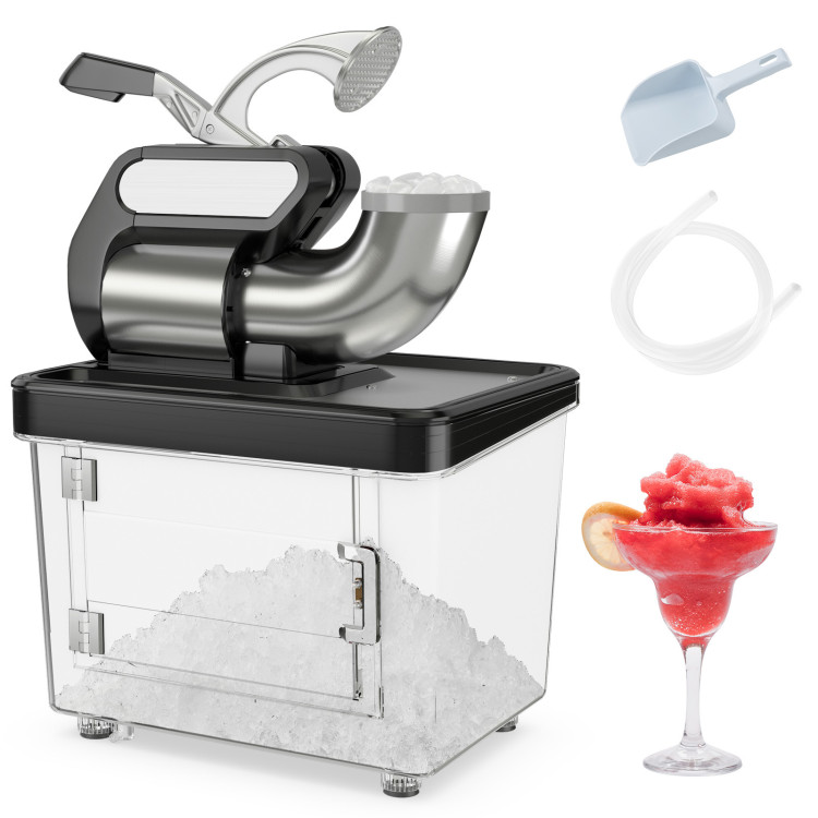 Picture of Total Tactic ES10356US-BK 300W Commercial Ice Crusher with Dual Blades & Safety Switch - Black