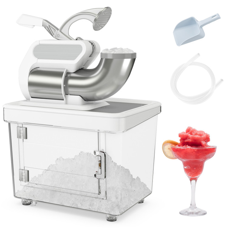 Picture of Total Tactic ES10356US-WH 300W Commercial Ice Crusher with Dual Blades & Safety Switch - White