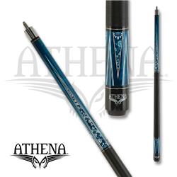 Ath49 17 17 Oz Athena Blue With White Roses Pool Cue