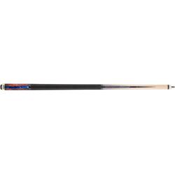 Act152 19 19 Oz Action Fractal Pool Cue - Maple With Burl & Blue Points
