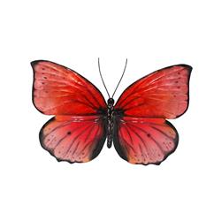 Esh124 Butterfly Wall Decor Red & Black