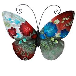 M2036 Butterfly Spring Flowers Wall Decor