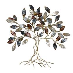M6001 Leafed Tree Wall Decor, Cool Color