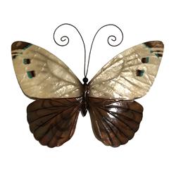 M2044 Butterfly Wall Decor, White & Blue