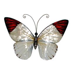 M2043 Butterfly Wall Decor, Red Tipped