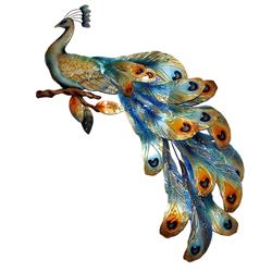 M7011 Peacock Seated Wall Decor