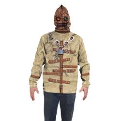 F133671-xl Mens Straight Jacket Mask Hoodie, Tan - Extra Large
