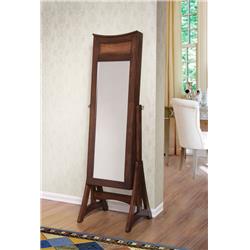 Cte1512br Aitkin Long Cheval Mirror Jewelry Cabinet Storage Armoire