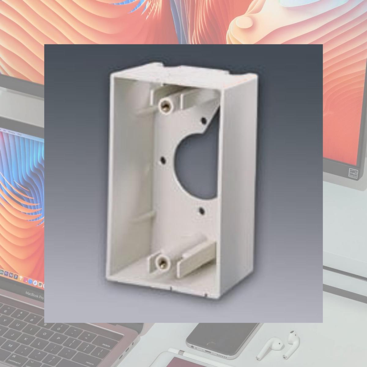 Picture of Cables To Go 03838 SINGLE GANG WALL BOX IVORY