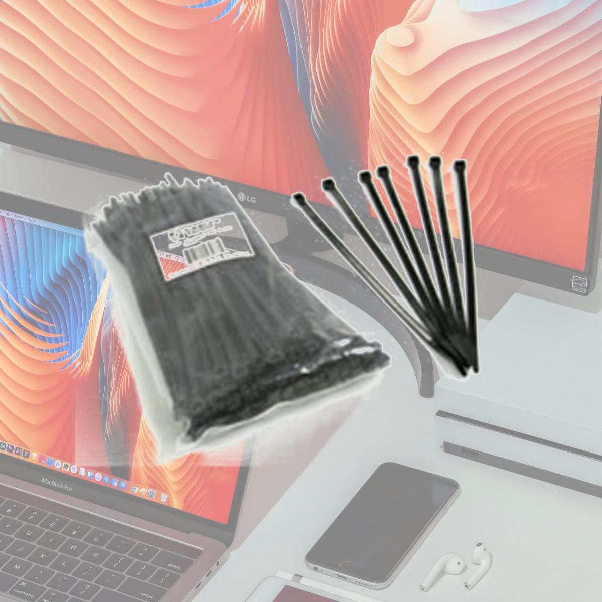 Picture of Cables To Go 43039 11.5in BLACK CABLE TIES 100PK