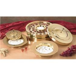 Pd379brs Communion Tray Center Bread Plate-brass