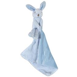 Super-soft Reversible Plush Fleece Crib Blanket, Blue Lambs - Pack Of 4