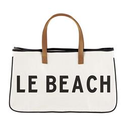 UPC 195002000223 product image for J2012 9 x 7.5 in. Canvas Tote - Le Beach | upcitemdb.com