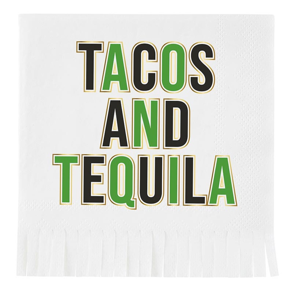 P2181 Paper Cocktail Napkins, Taco & Tequila