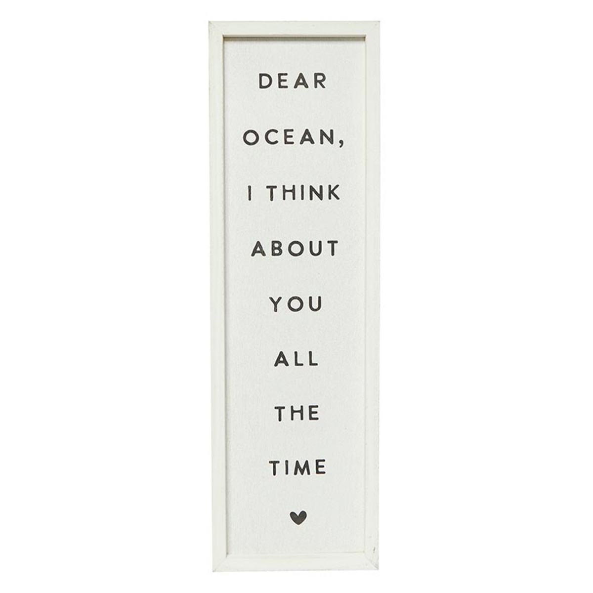 N0976 28 x 8.5 in. Wood Sign - Dear Ocean