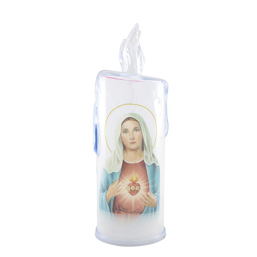 R1078 Immaculate Heart Flameless Candle, Pack of 4
