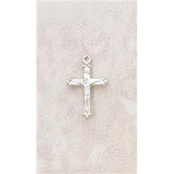 Ss1780 Sterling Silver Baby Cross Medal With 18 In. Chain
