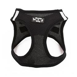 Mr500blk-s Pet Harness With Cloth Hook And Eye & Buckle - Black, Small