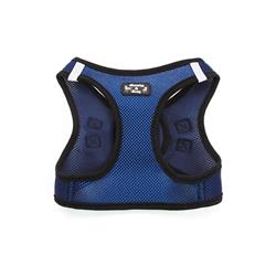 Mr500blu-s Pet Harness With Cloth Hook And Eye & Buckle - Blue, Small