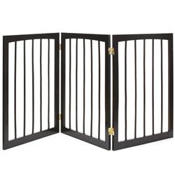 Cpgakc-10 57 X 30 In. 3 Panel Wooden Gate - Dark Carved