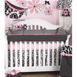 Girly 4 Piece Baby Bedding Set With Front Cover