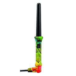 Hrt-1gcil-mfm 1 In. Animal Print Limited Safari Edition Graduated Clipless Curling Iron Cone Wand, Macaw