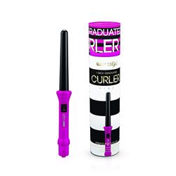 Hrt-1gci-pnk 1 In. Limited Edition Premium Graduated Clipless Curling Iron Cone Wand, Pink