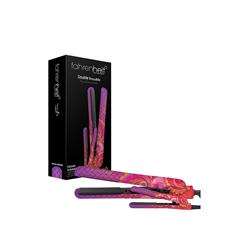 Fht-dt125is 1.25 & 0.5 In. Heat Wave Collection Travel Size Double Trouble Ceramic Flat Iron Hair Straightening Set - Indian Summer
