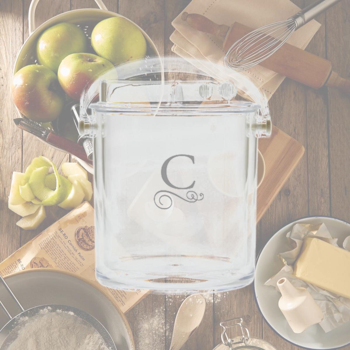 Picture of Carved Solutions Acrylic Insulated Ice Bucket With Tongs-Pi-Flourish-L