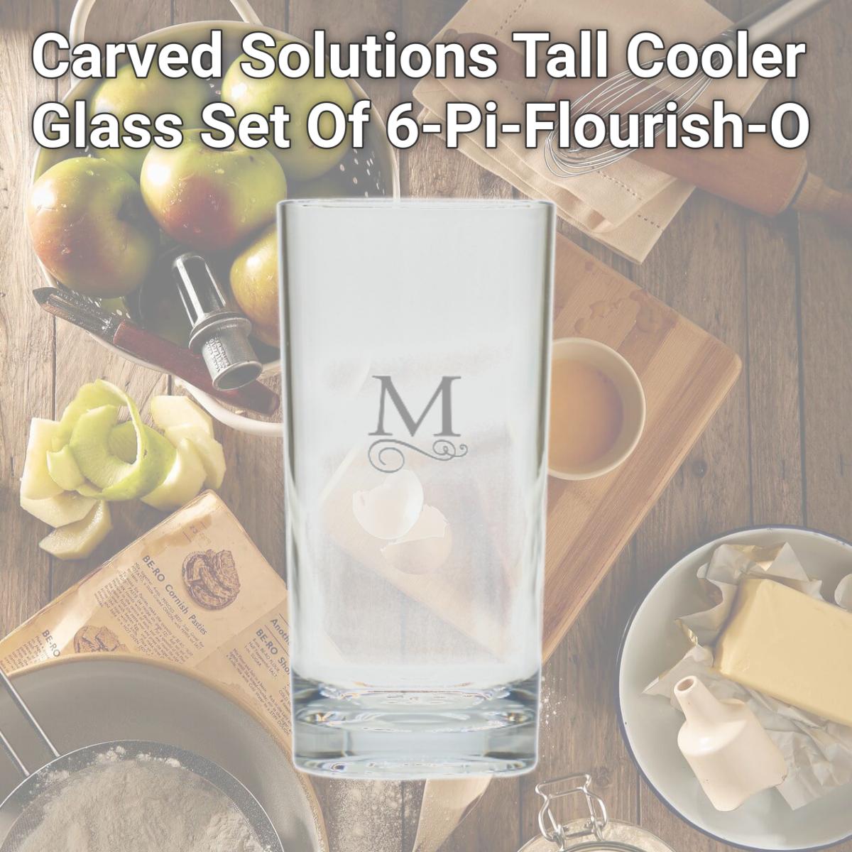 Picture of Carved Solutions Tall Cooler Glass Set Of 6-Pi-Flourish-O