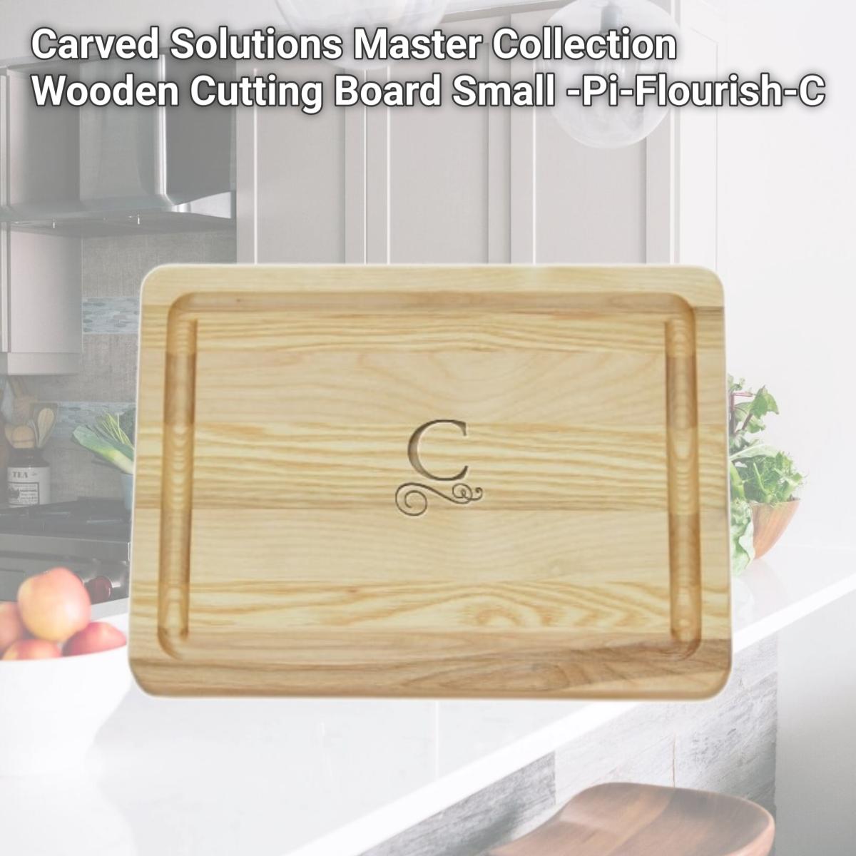 Picture of Carved Solutions Master Collection Wooden Cutting Board Small -Pi-Flourish-C