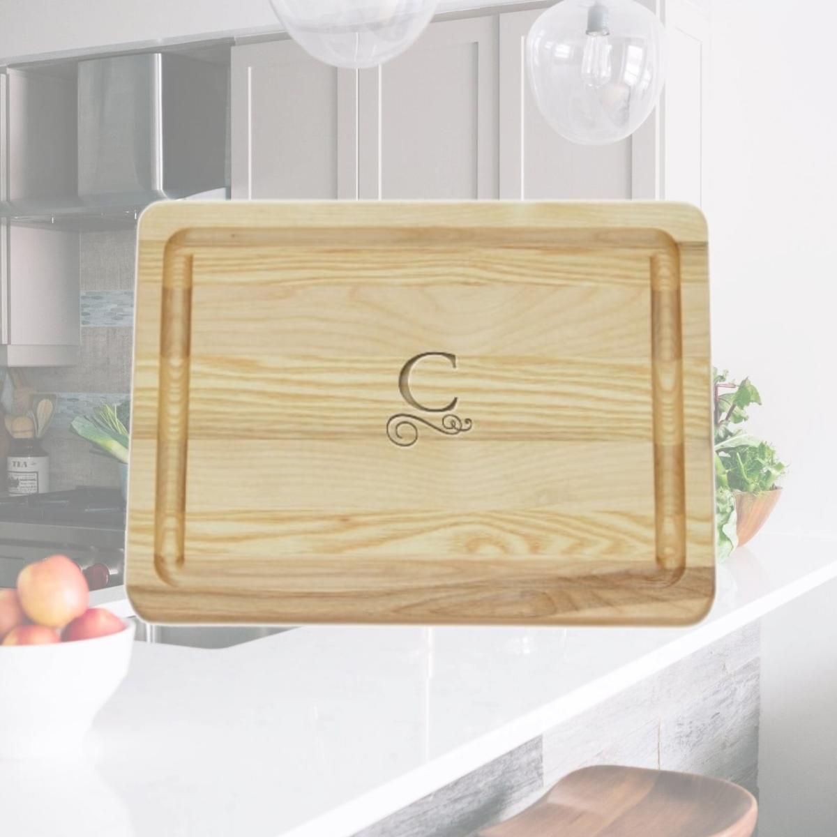 Picture of Carved Solutions Master Collection Wooden Cutting Board Small -Pi-Flourish-C