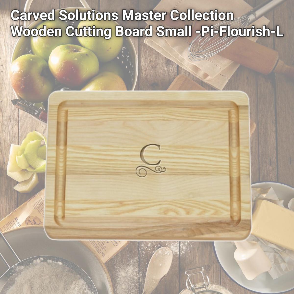 Picture of Carved Solutions Master Collection Wooden Cutting Board Small -Pi-Flourish-L