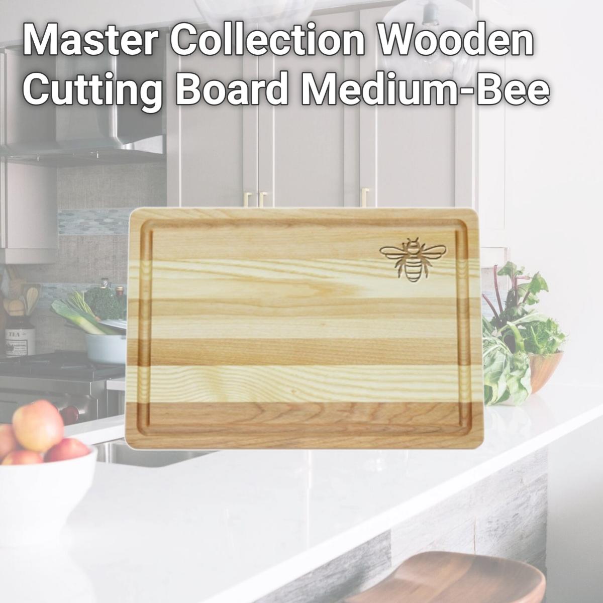Picture of Carved Solutions Master Collection Wooden Cutting Board Medium-Bee