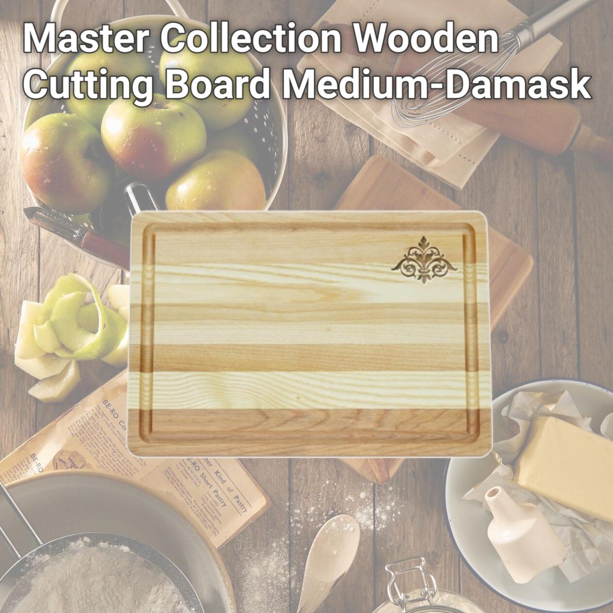 Picture of Carved Solutions Master Collection Wooden Cutting Board Medium-Damask