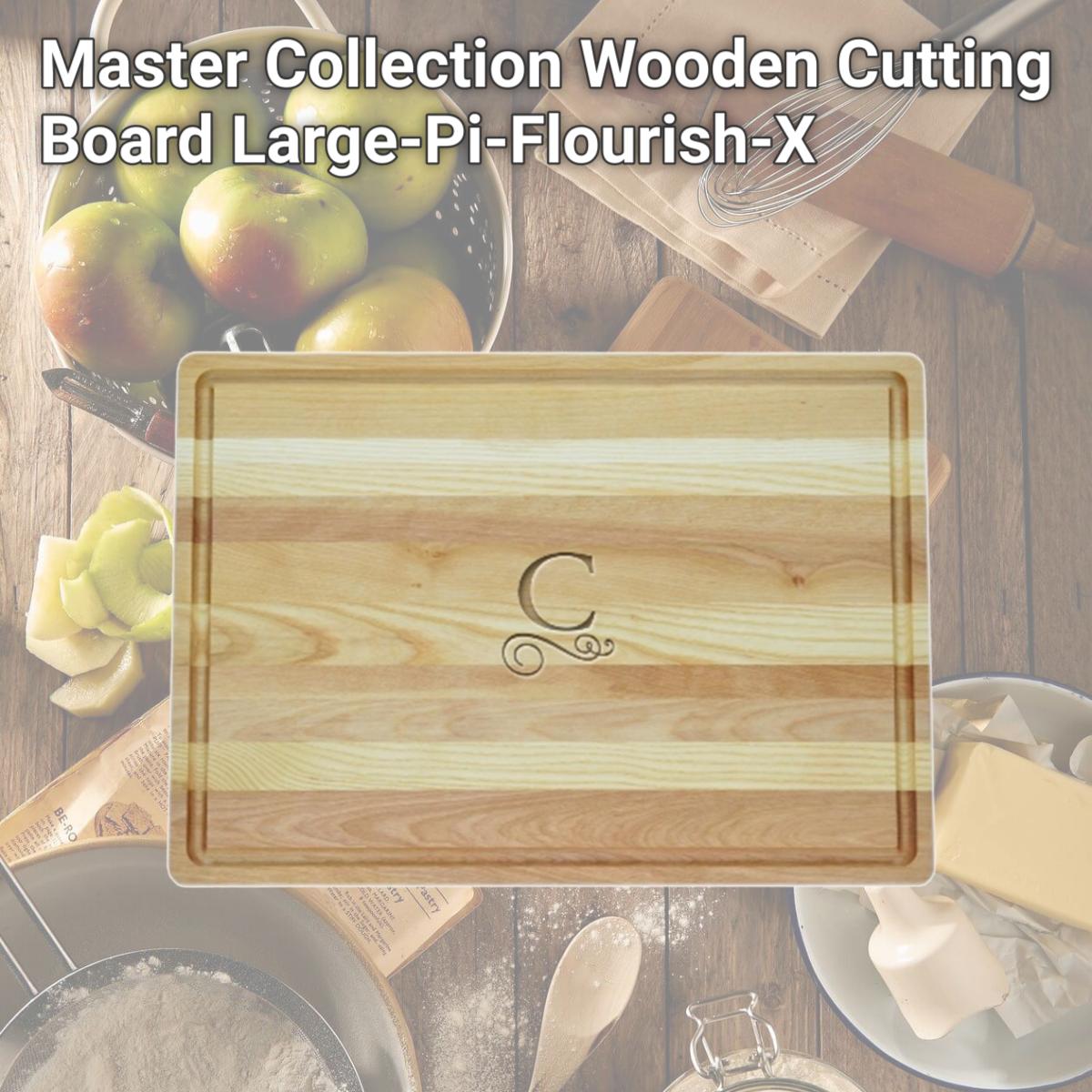 Picture of Carved Solutions Master Collection Wooden Cutting Board Large-Pi-Flourish-X